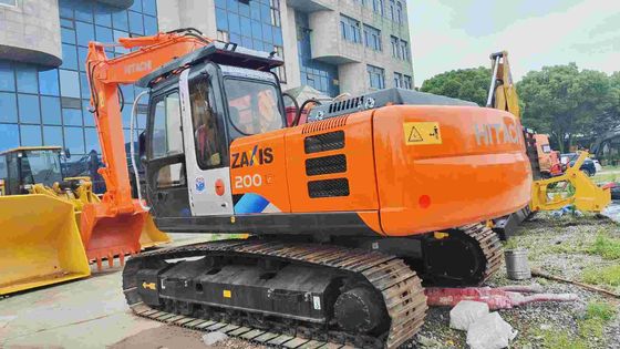 حالة جيدة 19400KG برتقالية يد ثانية حفر هيتاشي Zx200 مع ISUZU AA-6BGIT المحرك