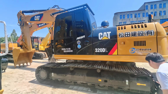 كاتربيلر 320 320D 320D2 حفارة مستعملة بوزن 20 طن متوفرة مع المكونات الأساسية: المحرك، علبة التروس، المحمل، وحدة التحكم المنطقية القابلة للبرمجة (PLC)