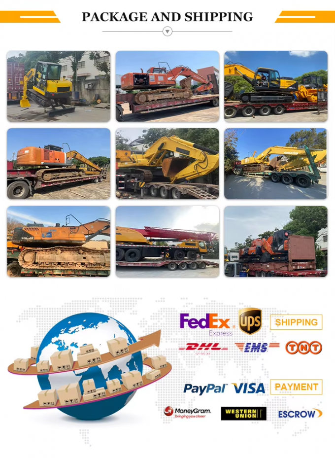 حفارة كاتربيلر 325B 325BL مستعملة حفارة كات 325BL 325D 325DL 325D2 بمحرك قوي 6